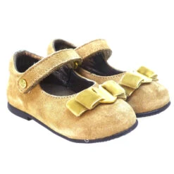 Merceditas Piel Velcro Y Lazo Naturino 4891