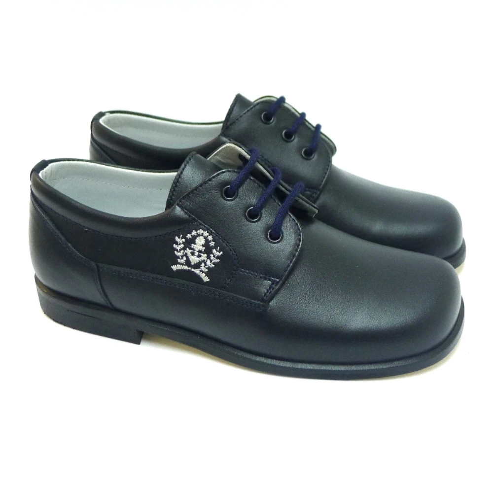 Blucher Piel Comunión Niño Carrile - Imagen 2