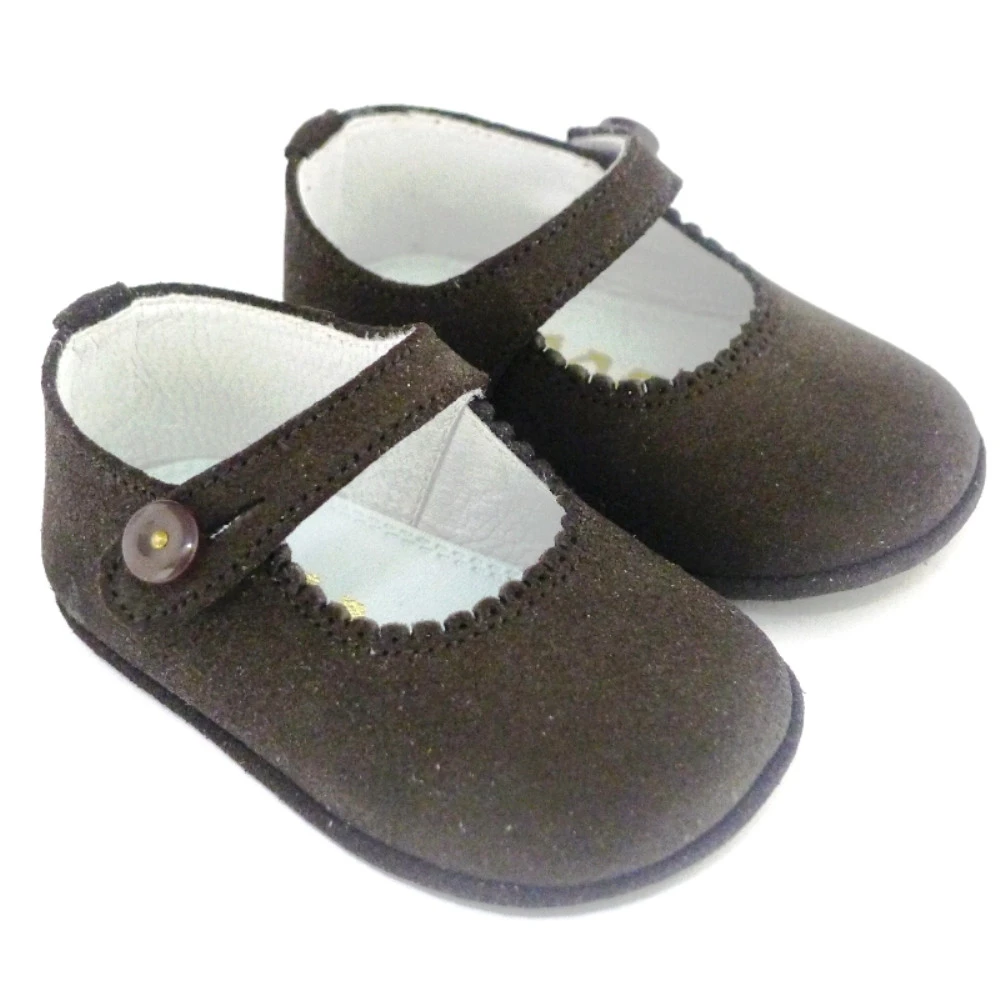 Merceditas Patucos Sin Suela Piel Ante Carrile - Imagen 2