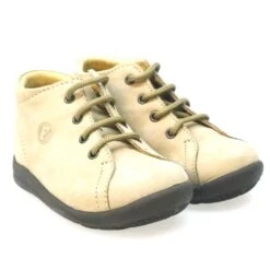 Bota Cordón Primeros Pasos Nobuck Beig Naturino F-680