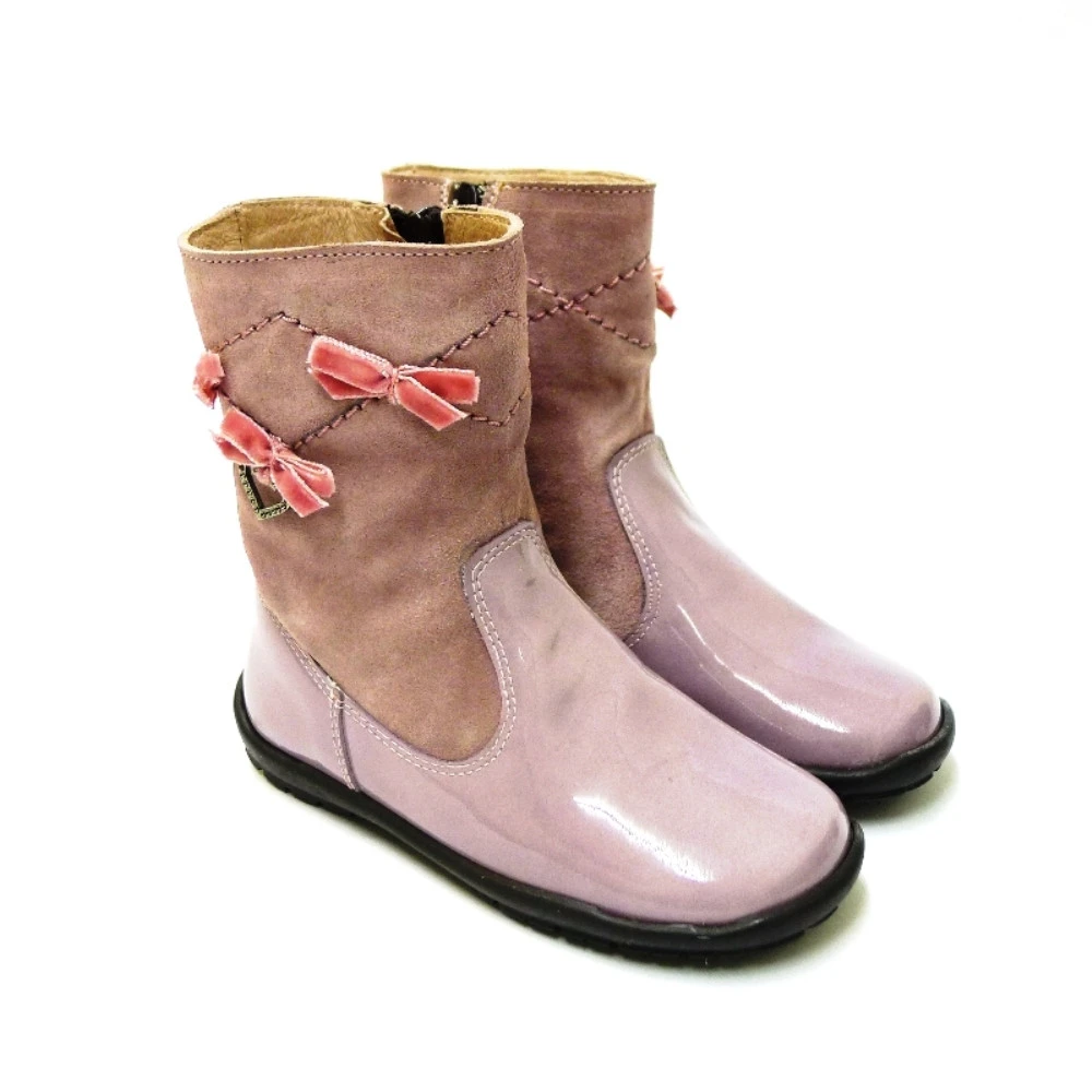 Bota Niña De Vestir Charol Rosa Clarys 1988 - Imagen 3