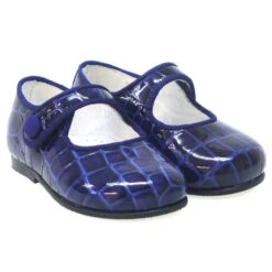 Merceditas Bebé Niña Velcro Charol Carrile