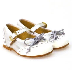 Zapato Bebé Merceditas Metalizada Hebilla Clarys 0890
