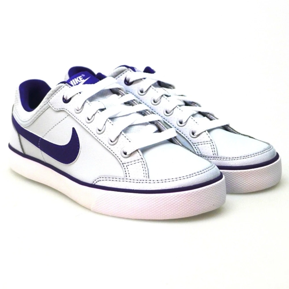 Deportiva Cordón Napa Blanco Nike Capri Blanco Lila - Imagen 4