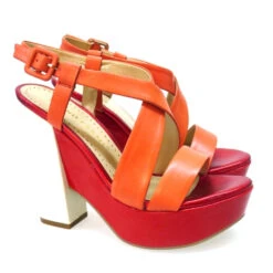 Sandalia Piel Tiras Y Tacón Bruno Premi X6503X