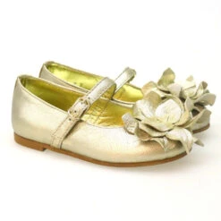 Merceditas Metalizada Hebilla Y Coca Clarys 5673