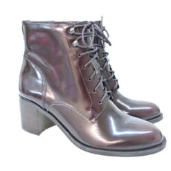 Botín Cordón Y Tacón Sam Edelman Jardin Burgundy Outlet