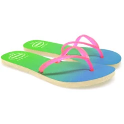 Chanclas Mujer Azul Difuminado Havaianas 4130425 Flat Sunset