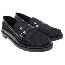 Mocasín Charol Y Pony Antifaz Clarys 5925