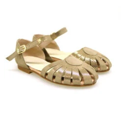 Sandalias Cangrejeras Metalizadas Carrile A-3428