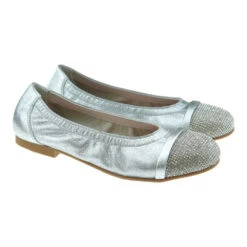 Bailarina Vestir Piel Metalizada Elástico Carrile