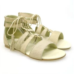 Sandalia Plana Tipo Romana Twin Set H568A 1 Beig