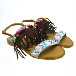 Sandalia Plana Mujer Inuovo 6394 Coconut