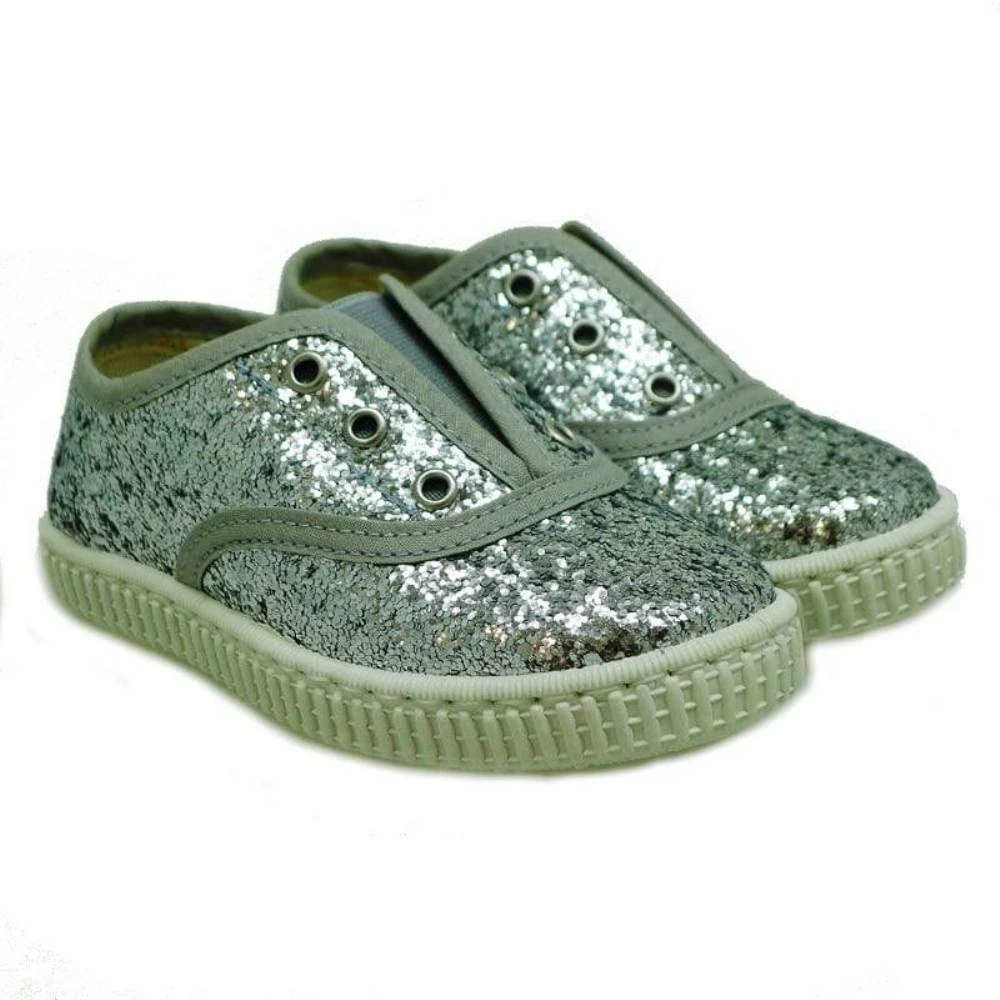 Zapatillas Lona Elástico Y Glitter Chipie Jo - Imagen 3