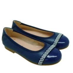 Manoletina Metalizada Comunión Perlas Carrile