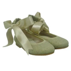 Merceditas Bailarina Lazo Atada Tobillo Niña Lino Carrile