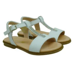 Sandalia Niña Piel Strass Carrile A-3293