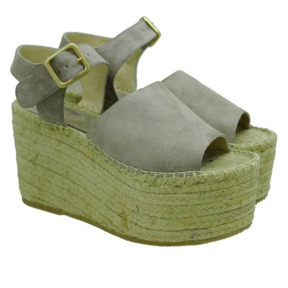 Esparteñas Con Cuña Alta Equitare 17007 Gris - Imagen 2