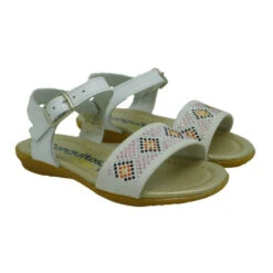 Conguitos Sandalia Blanca Con Tachas HV1 23970