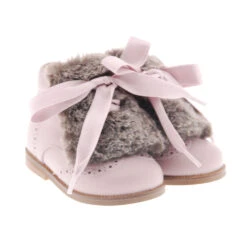 Bota Piel Bebé Lengüeta Y Pelito Clarys 1544