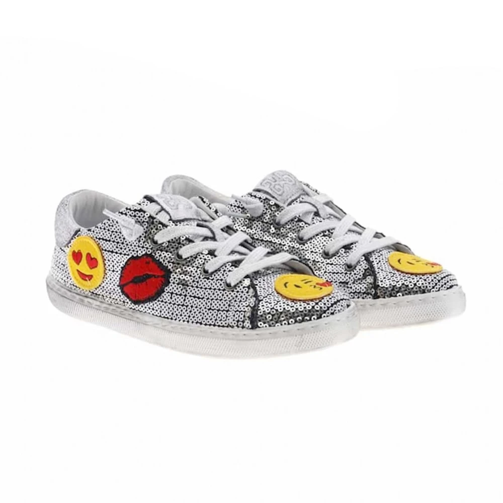 Zapatillas Lentejuelas Y Emoticonos 2Star 2SB1040 Plata - Imagen 2