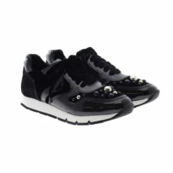 Sneakers Perlas Charol Negro Voile Blanche Liam Bubble