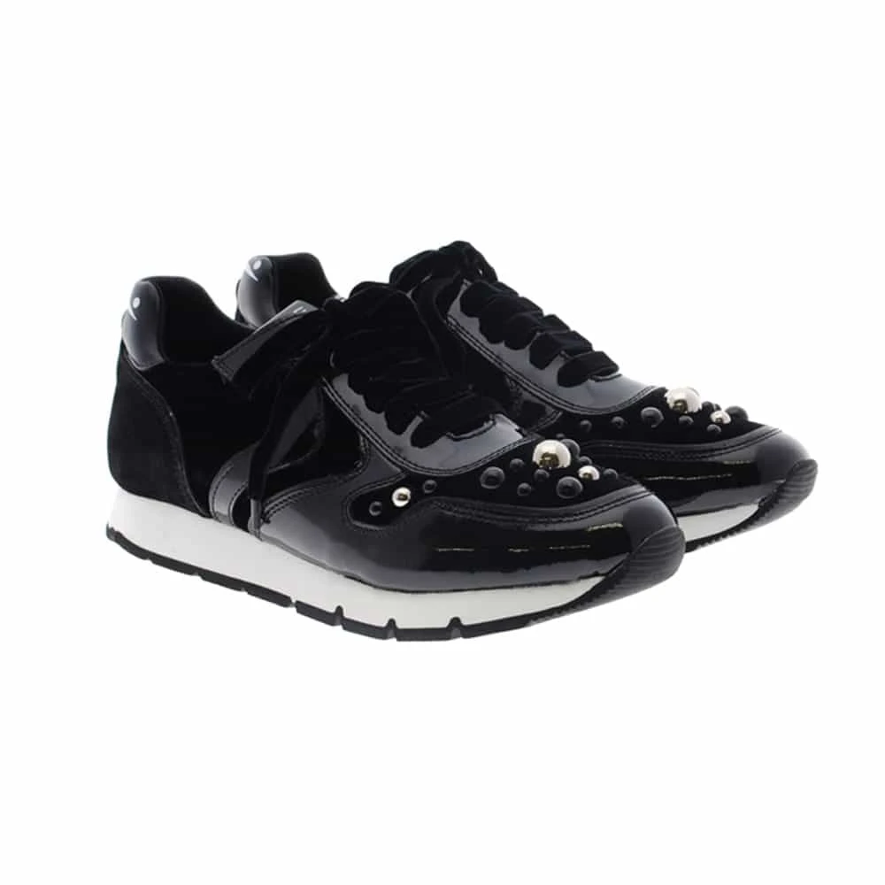 Sneakers Perlas Charol Negro Voile Blanche Liam Bubble - Imagen 2