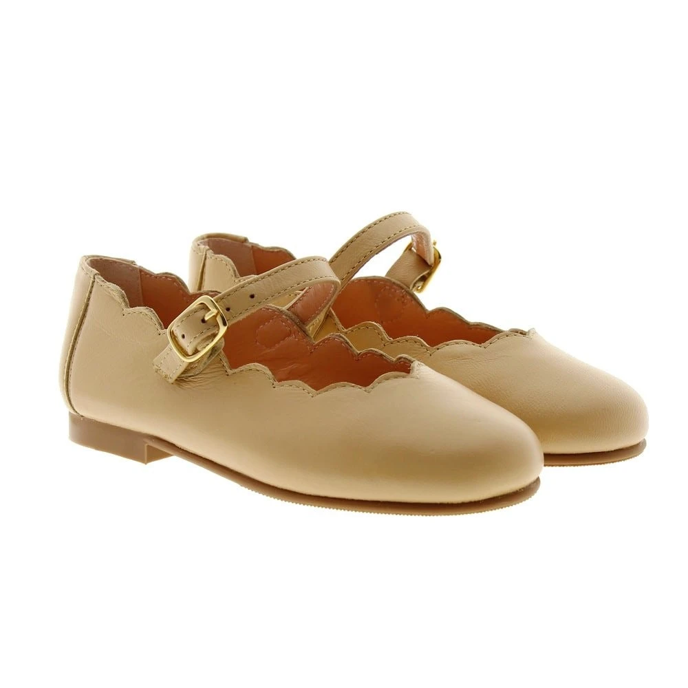 Merceditas Niña Metalizada Ondas Vestir Carrile - Imagen 3