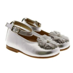 Merceditas Bebé Metalizada Hebilla Y Coca Clarys 1142