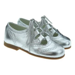 Zapato Inglés Metalizado Bebé Ceremonia Carrile