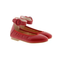 Bailarinas Piel Vestir Niña Velcro Carrile A-3363