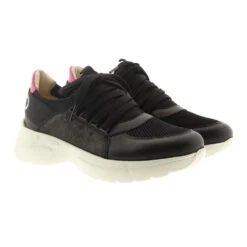 Deportivas Vestir Mujer Negra Con Detalles Rosas Liu Jo L4A4-20349