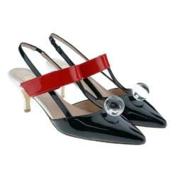 Zapato Destalonado Charol Adorno Bola Gallery Sesasi