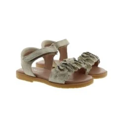 Sandalias Metalizadas Flores Niña Oca Loca 7899