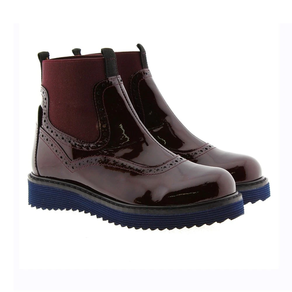 Botines Charol Elásticos Clarys 8754