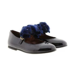 Mercedita Niña Charol Coca Terciopelo Clarys 4664