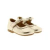 Merceditas Bebé Metalizada Oro Velcro Lazo Carrile