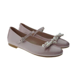 Bailarina Hebilla Charol Lazo Perlas Comunión Oca Loca 8045