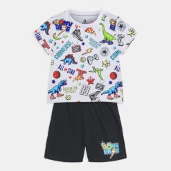 Conjunto Camiseta Y Pantalón Corto Dinosaurios Converse 6CB353
