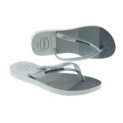 Chancleta Niña Brillantina Rayas Havaianas 414576