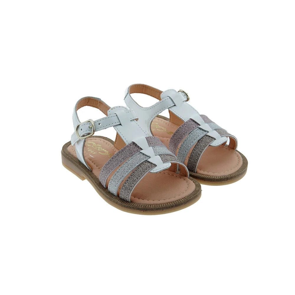 Sandalia Niña Tiras Glitter Clarys 6132 - Imagen 5