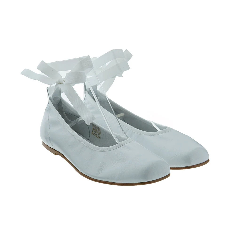 Bailarina Comunión Piel Atada Tobillo Carrile A-3516 - Imagen 5