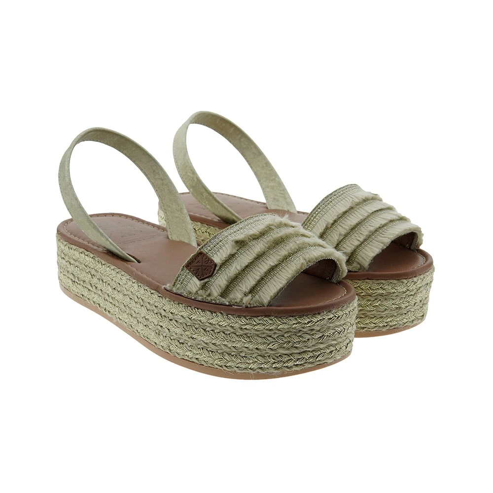 Abarcas Flecos Plataforma Esparto Popa Rosario - Imagen 3