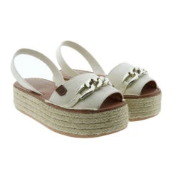 Menorquina Plataforma Yute Trenzado Adorno Cadena Popa Azores