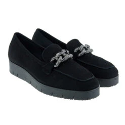 Mocasín Suela Track Cadena Brillantes Reqins Nora