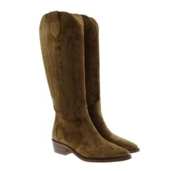 Botas Camperas Mujer Ante Tacón Bajo Alpe 215711