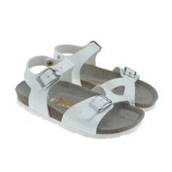 Sandalia Bio Niña Hebillas Genuins Kenia Vaqueta