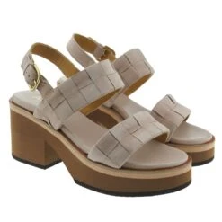 Sandalias Tacón Y Plataforma Piel Ante Alpe 235212