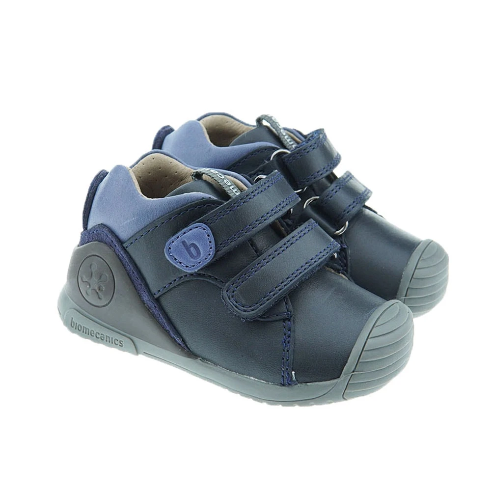 Zapatillas Piel Doble Velcro Bebé Biomecanics 221122A - Imagen 2