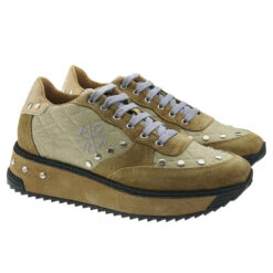 Zapatillas Mujer Serraje Y Tachuelas Popa Carol